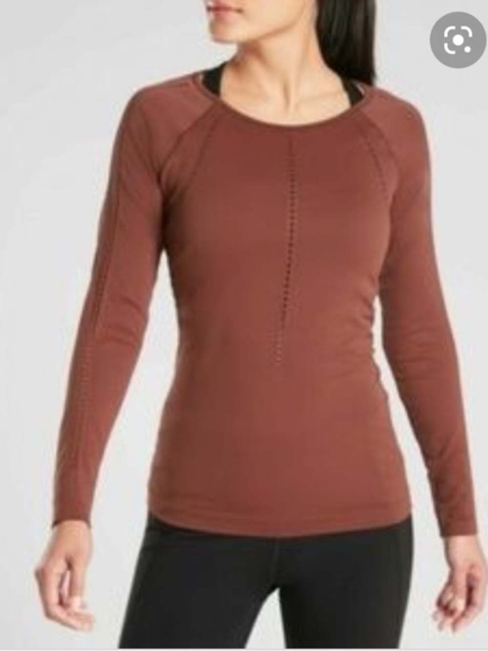 Athleta Foothill Long Sleeve Top - Brown